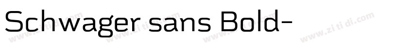 Schwager sans Bold字体转换